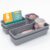6 PCS Drawer Organizer Set, 3 Size Makeup Drawer Divider Organizer With Non-Slip Pads, Interlocking Plastic Storage Bins for Office,Jewelry Vanity,Gadgets, Bathroom,Kitchen, Grey