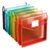 6Pcs Expandable Clear Folders Large Capacity Document Organiser Bag Permanent Folder