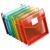 6Pcs Expandable Clear Plastomer File Folders with Buttons Closure