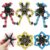 6 PCS Fidget Spinners, Deformable Robot Fingertip Toy, Transformable Fidget Spinners for Kids, Fingertip Gyro for Christmas Birthday Gifts Goodie Bag Basket Stuffers Classroom Prizes Party Favors