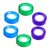6pcs Finger Dampener Sponge Cup Plastic Moistener for Bills