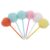 6pcs Fluffy Pom Ballpoint Pen Cute Novelty Writing Pen for Students