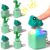 6 Pcs Frog Croaking Fidget Toy Lizard Sound Keyboard Keychain Clicker Fun Portable Animal Button Anxiety Relief Toy with Colorful Lights for Adult Stress Relief Travel Sensory Stocking Stuffers