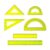 6PCS Geometry Set Plastic Rulers Protractor Triangles School Supplies Math Kit for Students Home Study(Yellow)