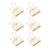 6Pcs Golden Hollow Out Long Tail Wire Binder Clips Paper Binder Clip Binder and Paper Clips Small in Size and Light in Weight Clips