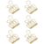 6 Pcs Golden Hollow Out Long Tail Wire Binder Clips Paper Binder Clip Binder and Paper Clips Small in Size and Light in Weight Clips