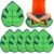 6Pcs Green Leaf Carpet Seats for Classroom 16 Inch Back to School Classroom Rug Leaf Shape Floor Mat Educational Non Slip Carpet Cushion Decor for Preschool Kindergarten Daycare Learning Playing Areas
