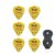 6pcs Guitar Picks for Math Teachers Who Love Creative Unique Geometry Equations Science Lab Problems with Graph Paper Design Elements