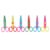 6 Pcs Kids Safety Scissors Colorful Plastic Assorted Lace Serrations DIY Art Paper Photo Album Edge Cutting Tool