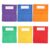 6Pcs Large Chairback Pocket Chart Student Chair Pockets Chairback Classroom Organizer Bag with Name Tag for Desktop Organization