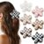 6 PCS Large Cute Flower Hair Claw Clips for Women Thin Thick Hair Styling