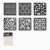 6 Pcs Layering Stencils Drawing Templates Art and Stencils for Scrapbooking Cards & Art Projects Drawing Templates