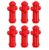 6 Pcs Mini Fire Hydrant Models, Dollhouse Accessories, Miniature Dollhouse Accessories, 1/12 Scale Accessories for Street Scene, Mini Garden, Village Layout, and Outdoor Display