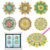 6 Pcs Mosaic Diamond Art Stickers Mandala Diamond Painting Stickers