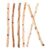 6pcs Natural Wood Craft Sticks for DIY Crafts and Photo Props