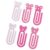 6Pcs Oversized Acrylic Paper Clip Bookmarks Book Page Holder Clip Document Organiser Clamp for Journal Planners Notes Multipurpose Acrylic Paperclip