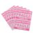 6pcs Pink Fragile Shipping Warning Labels 2×3 Inch PVC Stickers