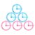 6pcs Plastic 360 Degree Swing Arm Protractor for Students Drafting