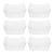 6pcs Plastic Storage Box Pet Organizer Bin for Food Pantry Supplies