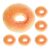 6pcs Realistic Artificial Fake Doughnut Model Pu Prop Donut
