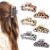 6 PCS Rhinestone Hair Clips Leopard Print Large Hair Claw Clips for Women