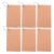 6pcs Ruled Index Cards with Rings, Blue Paper Cards for Learning