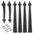 6Pcs/Set Garage Door Handle Hinges, Decorative Garage Door Hardware Kit for Garage Door Barn Door Hinge