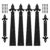6Pcs/Set Garage Door Handle Hinges, Decorative Hardware Kit for Barn Hinge