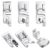 6pcs Sewing Machine Presser Foot Kit, Narrow Rolled Hem Feet 3mm/4mm/6mm