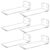 6 Pcs Shoe Organizer, Acrylic Transparent Shoe Display Shelf, Wall Mount Shoe Shelf, Saving Space Storage Rack, 7.9 x 3 x 1.6 in / 20 x 7.6 x 4 cm, Holds Up to 5 lbs, Includes Screws