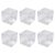 6PCS Small Observation Boxes with Magnification Lid Study Tool Housing Box for Outdoor Educational Activity Square Habitat for Exploration