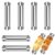 6 Pcs Stainless Steel Cannoli Molds, Nonstick Pastry Cones Baking Tube Set