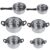 6PCS Stainless Steel Cooking Pot & Pan Sets Cookware Set Kitchen Induction Saucepan Casserole Glass Lid Pans
