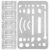 6pcs Stainless Steel Drawing Template Shield for Geometry and Drafting