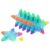 6pcs Star Shape Highlighter Pen Set, Pp Fluorescent Colors for Drawing
