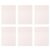 6pcs Sticky Memo Pads Pet Waterproof Reminder Notes