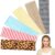 6 Pcs Striped Leopard Print Headbands Elastic Non Slip for Sports Daily Use