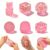 6Pcs Taba Squishies Sensory Fidget Toys Set, Gummy Bear Bubble Ice Ocean Cube & Stress Balls Pack, Kids Adults Anxiety Relief, Classroom Prize Birthday Gifts Party Favors (6Pc – Pink)