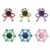 6Pcs Transformable Fidget Spinners Toys- Deformable Fingertip Gyro Stress Relief Sensory Toys, Easter Party Favors & Birthday Gifts for Kids Adults Boys Girls