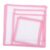 6pcs White Cotton Embroidery Fabric with Colored Edges 13 Mesh