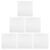 6pcs White Square Felt Bulletin Board Self Adhesive 11.8×11.8 Inch