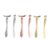 6pcs Zinc Alloy Eye Cream Stick Set Mini Portable Beauty Tool