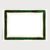 6 Photo Frame Season’s Greetings Cards with Envelopes, Emerald Marble