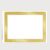 6 Photo Frame Season’s Greetings Cards with Envelopes, Gold Frame