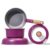 6‑Piece Ceramic Non‑Toxic Non‑Stick Detachable Pots & Pans Set, Induction Compatible, Soft‑Touch Bakelite Handle, Stackable Space‑Saving Design, Oven & Dishwasher Safe Up to 480°F, Magenta Purple