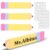 6 Pieces 9.8 x 2” Pencil Teacher Name Plates Set Includes 4 PCS of Pencil Name Sign and 2 PCS of English Letter Template, Personalized Pencils Name Plate, Teacher Desk Name Plate for Desk Decor