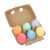 6 Pieces Sidewalk Chalk Set Egg Shaped Washable Colored Drawing Plaster Suitable for Easter Event Children’s Activities, 6Pcs Solid Color