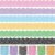 6 Rolls 196.8ft Classroom Bulletin Board Borders, Composition Notebook & School Theme Scalloped Border Trim, Reusable Classroom Decorations for Back to School Blackboard (Pastel Composition Notebook)