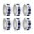 6 Rolls Circles Labels Round Sticker Red Dot Sticker Circular for Calendar Marking Inventory Management Inventory Coding