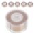 6 Rolls Invisible Eyelid Tape Roll, Khaki Lace Mesh